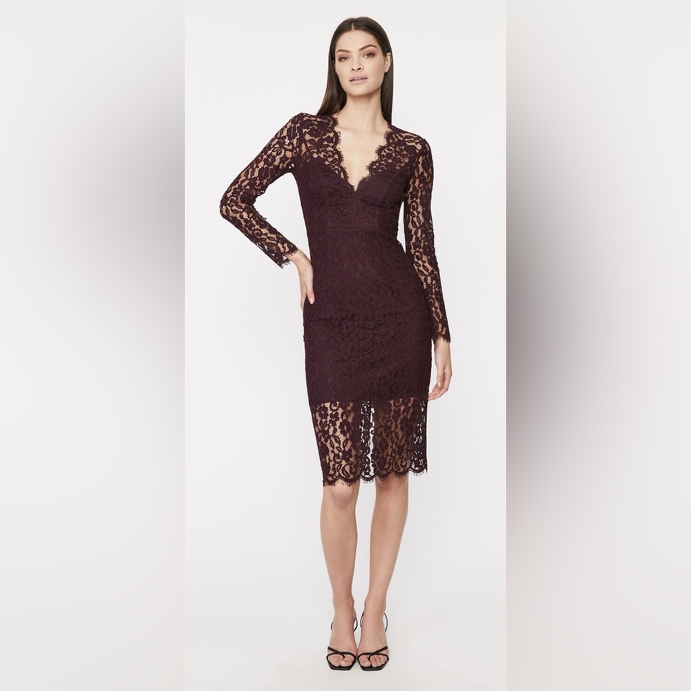 Bardot Midnight Lace Midi Lace Dress Size XS New
